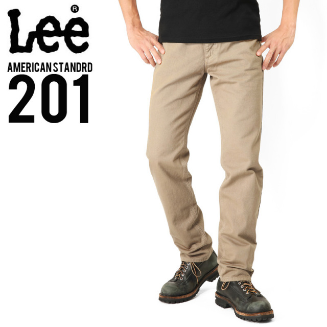 Lee リー AMERICAN STANDARD 201ストレートツイルパンツ カーキ(14) 【キャンペーン対象外】【T】