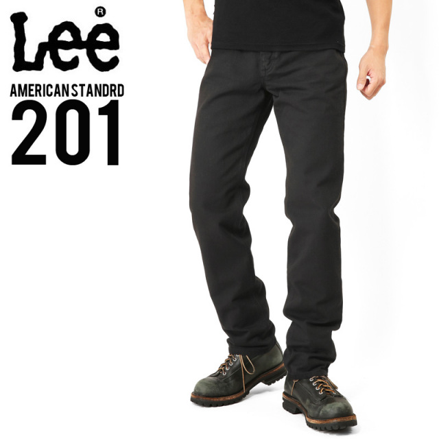 ★カートで割引対象品★Lee リー AMERICAN STANDARD 201ストレートツイルパンツ ブラック(75)【T】
