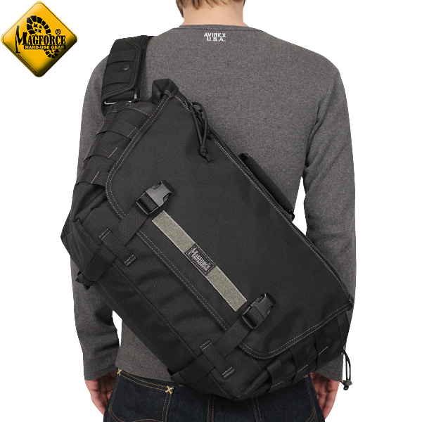 【8月25日前後で発送予定】★カートで割引対象品★MAGFORCE マグフォース MF-6023 Tactical Messenger Bag Black メッセンジャーバッグ【T】
