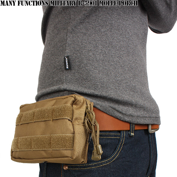 ★カートで割引対象品★多機能 ミリタリー B-5901 MOLLEポーチ　コヨーテ【T】