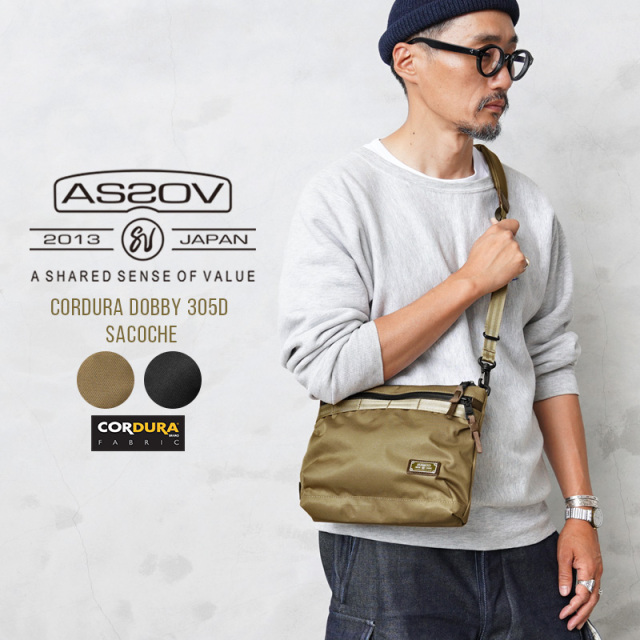 AS2OV アッソブ 061417 CORDURA DOBBY 305D SACOCHE サコッシュ