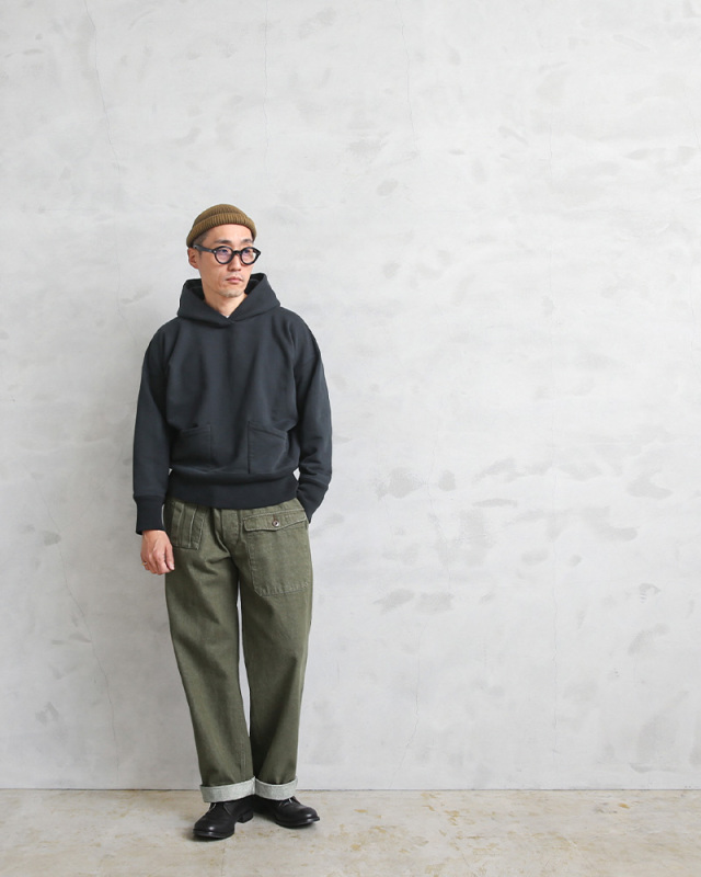 HOUSTON ヒューストン 10050 UK GREEN DENIM（グリーンデニム 