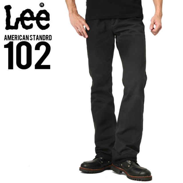 ★カートで割引対象品★Lee リー AMERICAN STANDARD 102ブーツカットツイルパンツ ブラック(75)【T】
