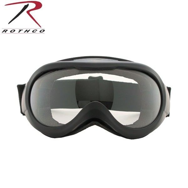 ★カートで割引対象品★ROTHCO ロスコ 10379 TACTICAL GOGGLES BLACK W/CLEAR LENS /'CE　タクティカルゴーグル【T】
