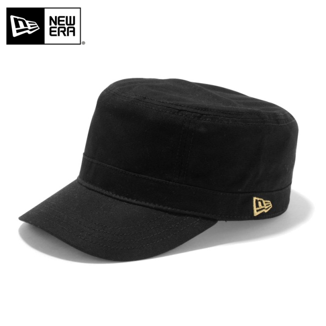 ★只今10％OFF★【メーカー取次】NEW ERA ニューエラ WM-01 コットン ワークキャップ ブラック/ゴールドフラッグ  13561916【T】