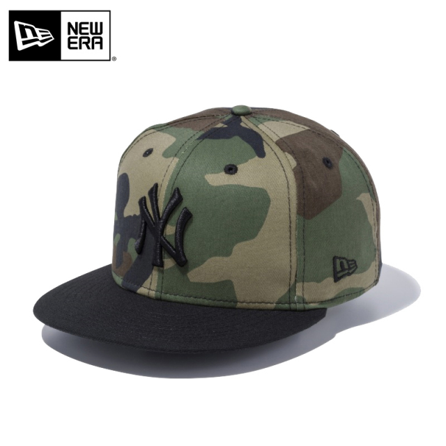 ★只今10％OFF★【メーカー取次】NEW ERA ニューエラ 9FIFTY ニューヨーク・ヤンキース ウッドランドカモXブラック 11308466 キャップ【Sx】【T】