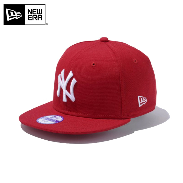 ★只今10％OFF★【メーカー取次】NEW ERA ニューエラ Youth キッズ用 9FIFTY MLB ニューヨーク ヤンキース レッドXホワイトロゴ 12336554 キャップ 帽子【Sx】【T】