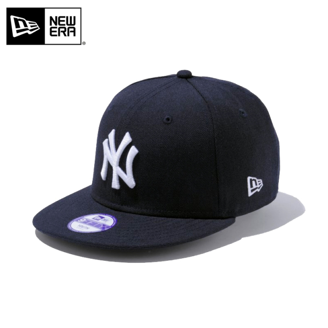 ★只今10％OFF★【メーカー取次】NEW ERA ニューエラ Youth キッズ用 9FIFTY MLB ニューヨーク ヤンキース ネイビーXホワイトロゴ キャップ 14524530【R】