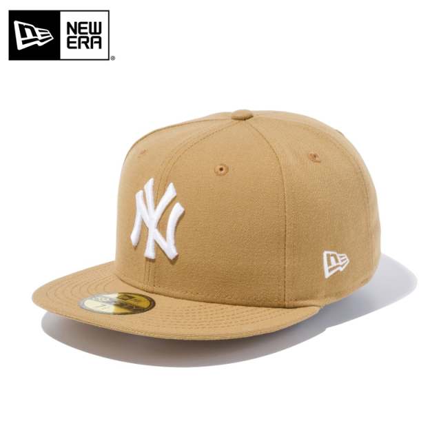 ★只今10％OFF★【メーカー取次】NEW ERA ニューエラ 59FIFTY MLB ニューヨーク・ヤンキース ウィートXホワイト キャップ 14525198【T】