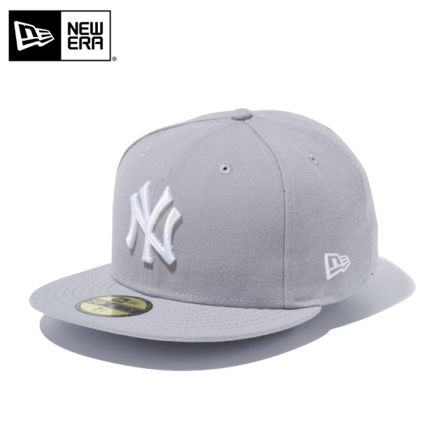 ★只今10％OFF★【メーカー取次】NEW ERA ニューエラ 59FIFTY MLB ニューヨーク・ヤンキース グレーXホワイト キャップ 14525203【T】