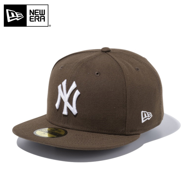 ★只今10％OFF★【メーカー取次】NEW ERA ニューエラ 59FIFTY MLB ニューヨーク・ヤンキース ブラウンXホワイト キャップ 14525207【T】