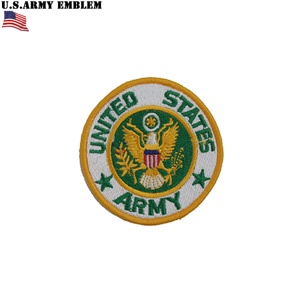 ★カートで割引対象品★【ネコポス便対応】新品 米軍U.S.ARMY 円型ワッペン ＃114【T】