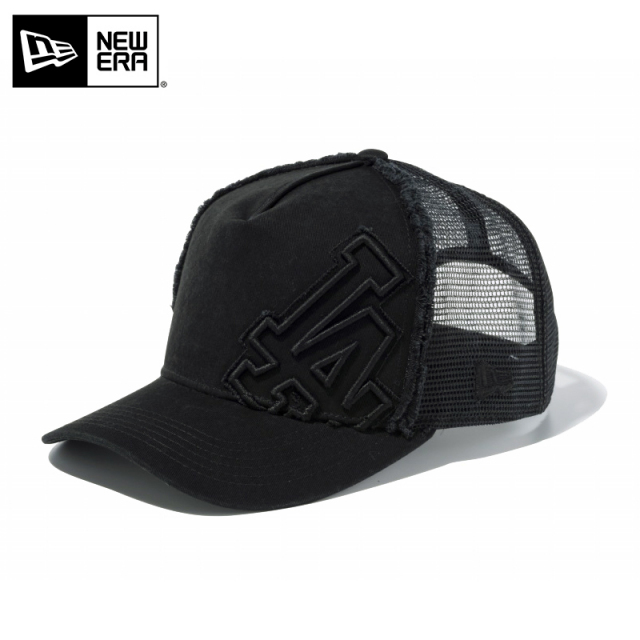 ★只今10％OFF★【メーカー取次】NEW ERA ニューエラ 9FORTY D-Frame Trucker Battalion ロサンゼルス・ドジャース ブラック×ブラック 11434001 メッシュキャップ【Sx】【R】