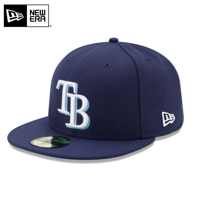 ★只今10％OFF★【メーカー取次】NEW ERA ニューエラ 59FIFTY MLB On-Field タンパベイ・レイズ ネイビー キャップ 14524844【T】