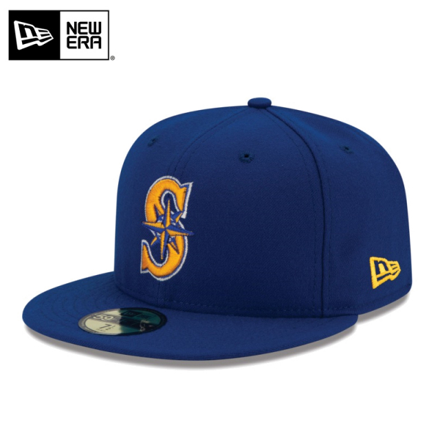 ★只今10％OFF★【メーカー取次】NEW ERA ニューエラ 59FIFTY MLB On-Field シアトル・マリナーズ ブルー キャップ 14524850【T】