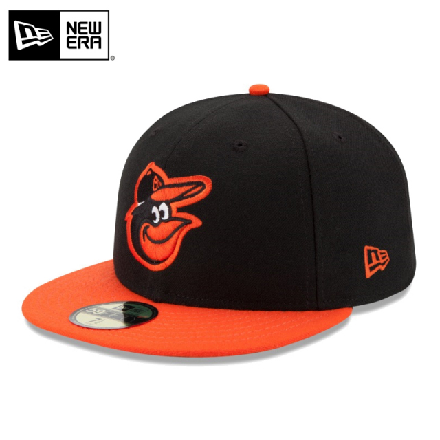 ★只今10％OFF★【メーカー取次】NEW ERA ニューエラ 59FIFTY MLB On-Field ボルチモア・オリオールズ ブラックXオレンジ キャップ 14524896【T】