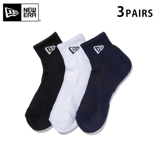 ★只今10％OFF★【メーカー取次】NEW ERA ニューエラ ソックス アンクル ３ペア マルチ 14518188【T】