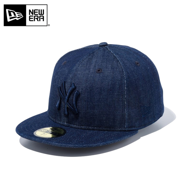 ★只今10％OFF★【メーカー取次】NEW ERA ニューエラ 59FIFTY MLB ニューヨーク・ヤンキース インディゴデニム キャップ 14525202【T】