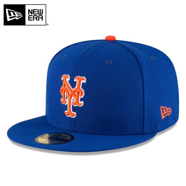 ★只今10％OFF★【メーカー取次】NEW ERA ニューエラ 59FIFTY MLB On-Field ニューヨーク・メッツ ブルーXオレンジ ホワイトライン キャップ 14524868【T】