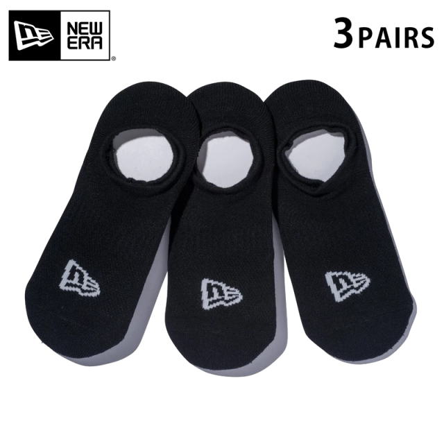 ★只今10％OFF★【メーカー取次】NEW ERA ニューエラ ソックス ベリーショート ３ペア ブラック 14518165【T】