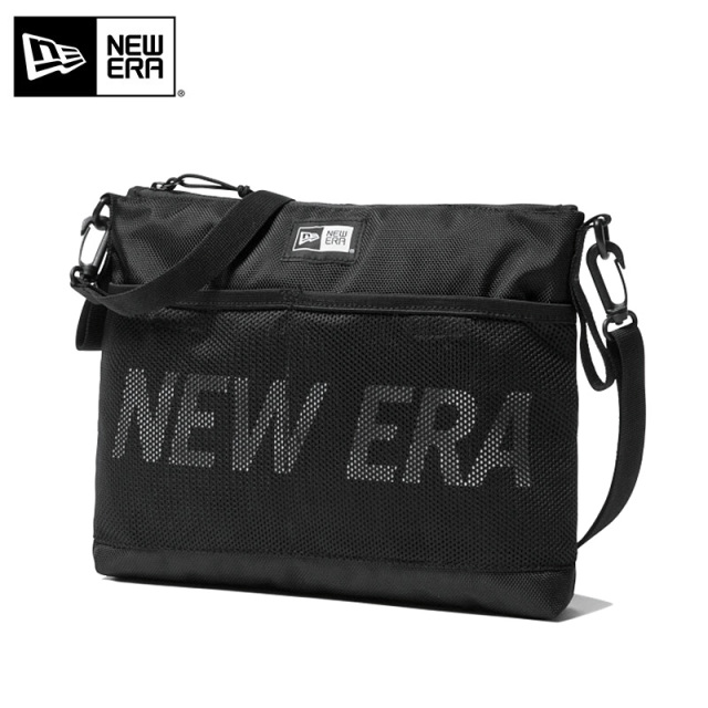★只今10％OFF★【即日出荷対応】NEW ERA ニューエラ 11901491 サコッシュ 2.5L ブラック×ホワイト【Sx】【T】