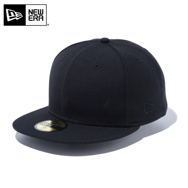★只今10％OFF★【メーカー取次】NEW ERA ニューエラ Basic 59FIFTY ベーシック フラッグロゴ ブラックXブラックロゴ キャップ 14525235【T】