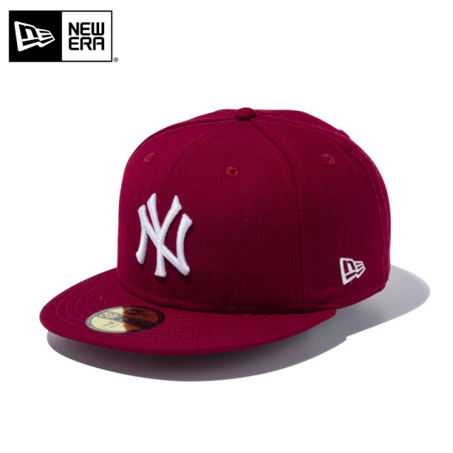 ★只今10％OFF★【メーカー取次】NEW ERA ニューエラ 59FIFTY MLB ニューヨーク・ヤンキース カーディナルXホワイト キャップ【Sx 14525206【T】