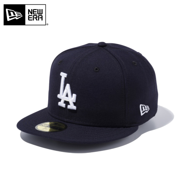 ★只今10％OFF★【メーカー取次】NEW ERA ニューエラ 59FIFTY MLB ロサンゼルス・ドジャース ネイビーXホワイト キャップ 14525218【T】