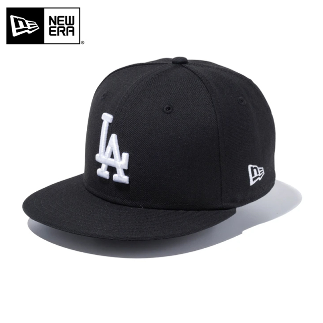 ★只今10％OFF★【メーカー取次】NEW ERA ニューエラ Youth キッズ用 9FIFTY MLB ロサンゼルス・ドジャース ブラック キャップ 14524538【R】