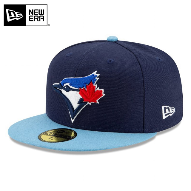 ★只今10％OFF★【メーカー取次】NEW ERA ニューエラ 59FIFTY MLB On-Field トロント・ブルージェイズ ネイビーXライトブルー キャップ 14524839【T】
