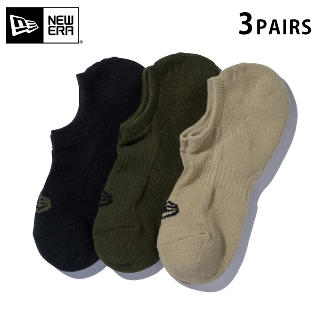 ★只今10％OFF★【メーカー取次】NEW ERA ニューエラ ソックス ベリーショート ３ペア ミリタリーパック 14518163【T】