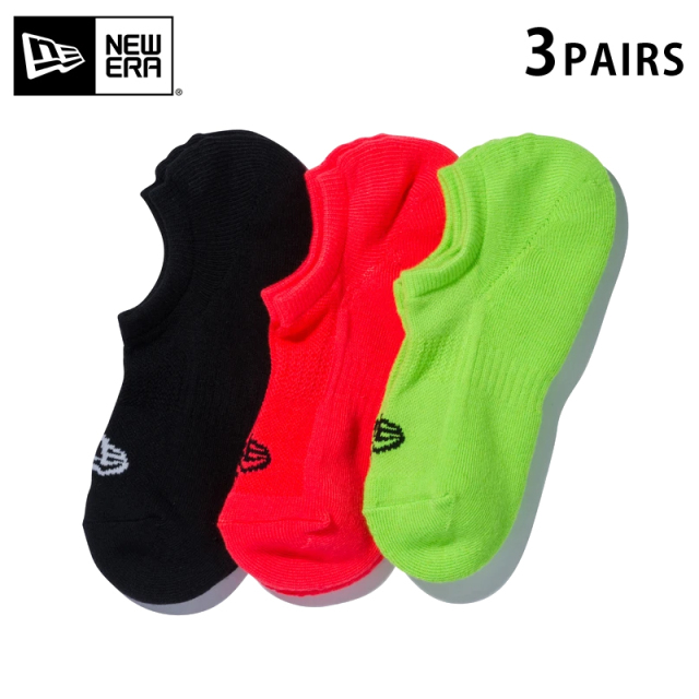 ★只今10％OFF★【メーカー取次】NEW ERA ニューエラ ソックス ベリーショート ３ペア フラッシュパック 14518164【T】