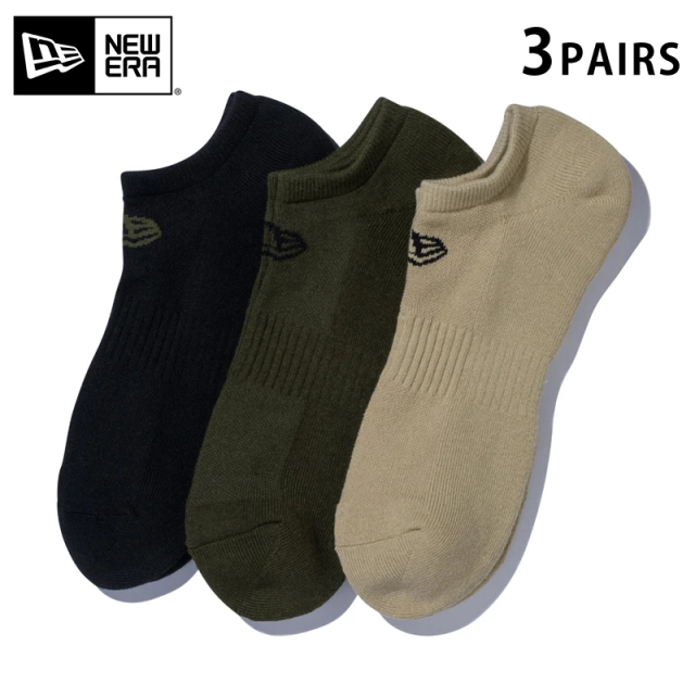★只今10％OFF★【メーカー取次】NEW ERA ニューエラ ソックス ショート ３ペア ミリタリーパック 14518169【T】