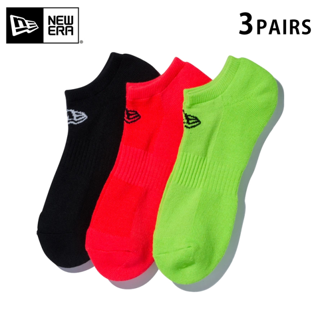 ★只今10％OFF★【メーカー取次】NEW ERA ニューエラ ソックス ショート ３ペア フラッシュパック 14518170【T】