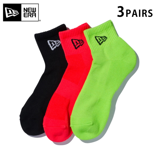★只今10％OFF★【メーカー取次】NEW ERA ニューエラ ソックス アンクル ３ペア フラッシュパック 14518190【T】
