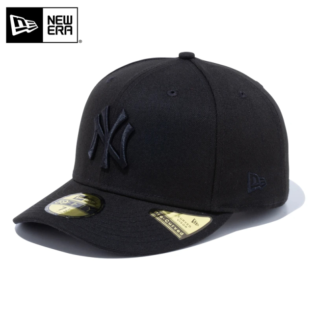 ★只今10％OFF★【メーカー取次】NEW ERA ニューエラ MLB Pre-Curved 59FIFTY ニューヨーク・ヤンキース ブラックXブラック キャップ 14524605【T】