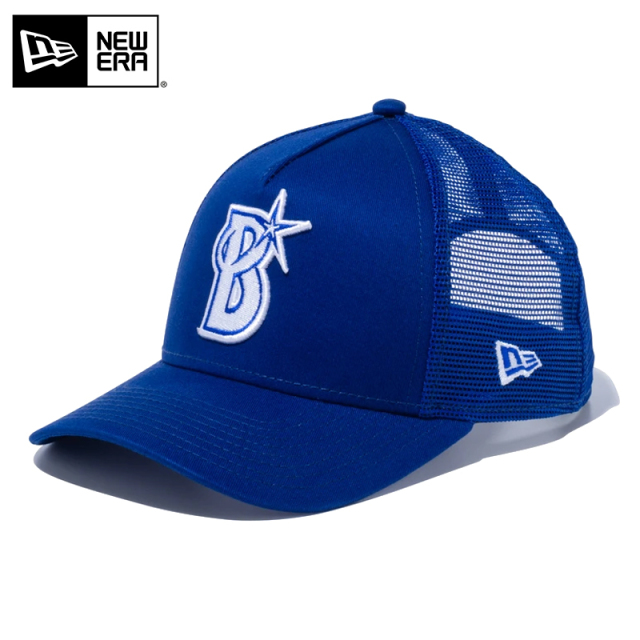 ★只今10％OFF★【メーカー取次】NEW ERA ニューエラ Youth キッズ用 9FORTY A-Frame Trucker 横浜DeNAベイスターズ ブルー キャップ 14524499【R】