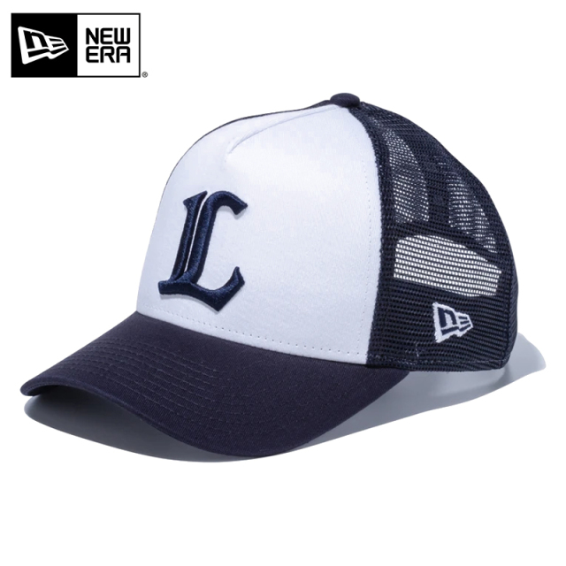 ★只今10％OFF★【メーカー取次】NEW ERA ニューエラ Youth キッズ用 9FORTY A-Frame Trucker 埼玉西武ライオンズ ホワイトXネイビー キャップ 14524502【R】