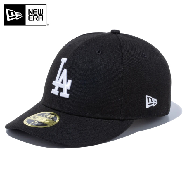 ★只今10％OFF★【メーカー取次】NEW ERA ニューエラ MLB Low Profile 59FIFTY ロサンゼルス・ドジャース ブラックXホワイト キャップ 14524648【T】