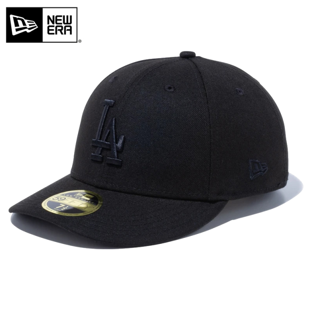 ★只今10％OFF★【メーカー取次】NEW ERA ニューエラ MLB Low Profile 59FIFTY ロサンゼルス・ドジャース ブラックXブラック キャップ 14524649【T】