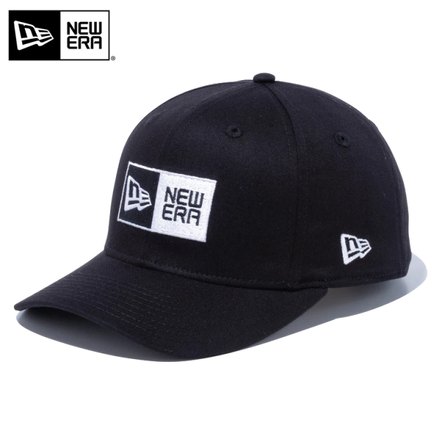 ★只今10％OFF★【メーカー取次】NEW ERA ニューエラ 9FIFTY Stretch Snap ストレッチスナップ ボックスロゴ ブラック キャップ 14524914【T】