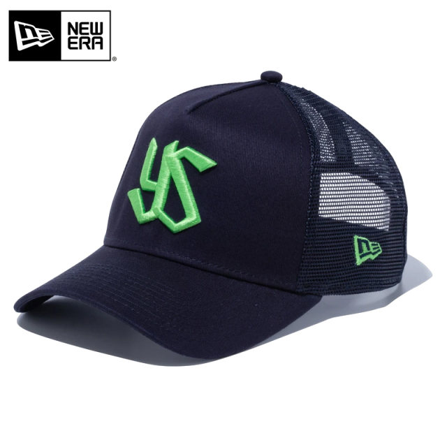 ★只今10％OFF★【メーカー取次】NEW ERA ニューエラ 9FORTY A-Frame Trucker NPB 東京ヤクルトスワローズ ネイビー キャップ 14524974【T】