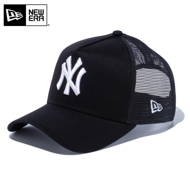 ★只今10％OFF★【メーカー取次】NEW ERA ニューエラ 9FORTY A-Frame Trucker ニューヨーク・ヤンキース ブラックXホワイト キャップ 14524993【T】