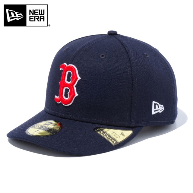 ★只今10％OFF★【メーカー取次】NEW ERA ニューエラ MLB Pre-Curved 59FIFTY ボストン・レッドソックス ネイビー キャップ 14524612【T】