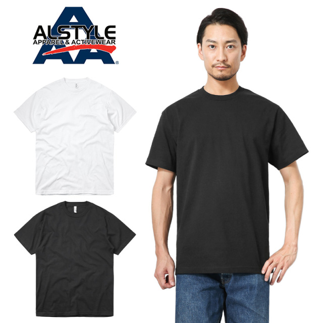 ★カートで割引対象品★【ネコポス便対応】【メーカー取次】 ALSTYLE アルスタイル 1301 アダルト S/S クルーネックTシャツ【S～XLサイズ】【T】