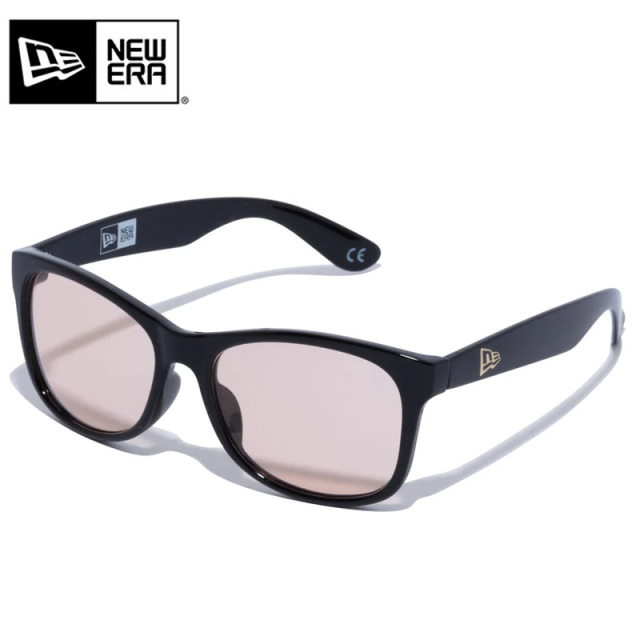 ★只今10％OFF★【メーカー取次】NEW ERA ニューエラ サングラス スクエアレンズ 0 ブルーライトカット シャイニーブラックフレーム  13061313【キャンペーン対象外】【T】
