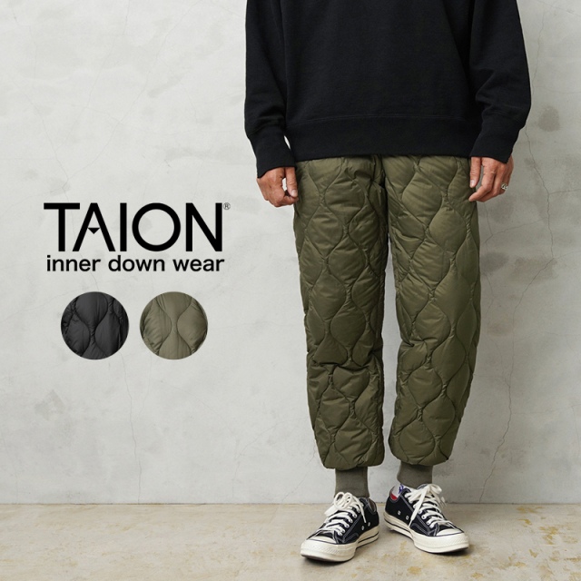 ★カートで割引対象品★TAION タイオン TAION-131LSML-1 MILITARY LINE ソフトシェル ダウンパンツ【D6】【Sx】【R】