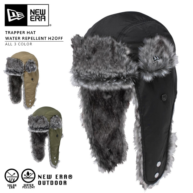 トラッパー Water Repellent H2OFF ブラック ニューエラ トラッパー The Trapper Water Repellent NEW ERA