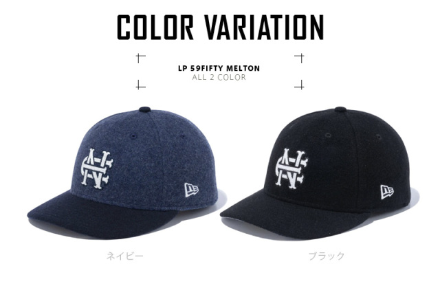 帽子 NEW ERA LP5950 THE CAP NEYYAN Melton New Era Cap Navy Melton Wool Retro Crown 9FIFTY Adjustable Hat