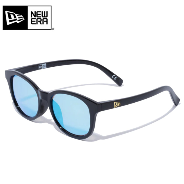 ★只今10％OFF★【メーカー取次】NEW ERA ニューエラ サングラス ボストン スクエアレンズ ブラックフレーム ブルーミラーレンズ 14518159【T】